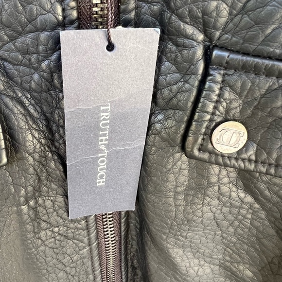 Truth Of TOUCH Vegan Leather Jacket  NWT  $139 - Picture 3 of 7
